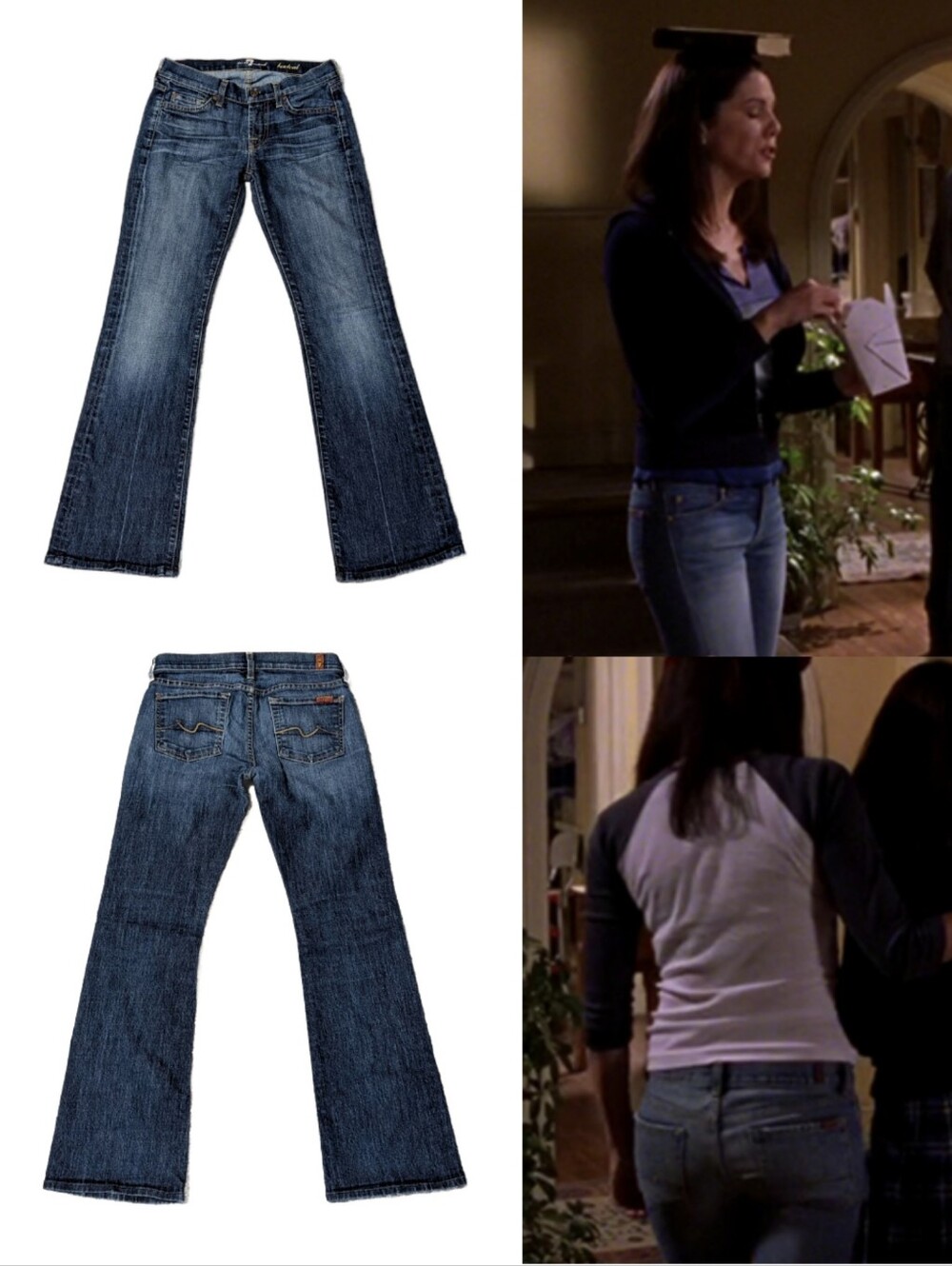 Vintage 2007 ASO Lorelai Gilmore Girls Jeans Flares Bootcut Denim Size 25/29 0/2